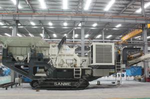 Quality 240-470 Kw Mobile Crushing Plants , Mobile Stone Crusher Plant Reliable Operation wholesale