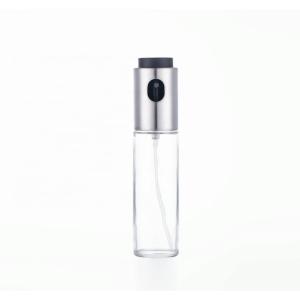 Quality Stainless Steel BBQ Barbecue Cooking Tool Refillable Oil Dispenser Glass Plastic Vinegar Oil Sprayer Bottle wholesale
