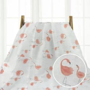 Quality Bamboo Cotton Muslin Swaddle Blankets Ultra Absorbent Dyed Color MSB 001 wholesale