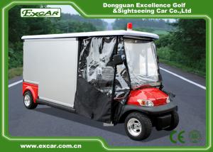 Quality 2 Seater Electric Ambulance Car 3.7KW 48V Trojan Battery With Cargo Box wholesale