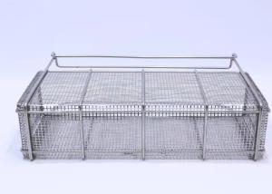 China High Temperature Wire Mesh Storage Basket Sterilization Medical Disinfection Rectangular on sale