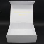 Hot Foil Gold Logo Folding Gift Box Cardboard Carton Collapsible Packaging Boxes