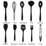 BPA Free Non Stick Cooking Baking 10 Pieces Set Silicone Kitchen Utensils Set