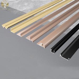 Quality Interior Exterior Straight Aluminium Edge Trim Profiles W Section 8inch wholesale