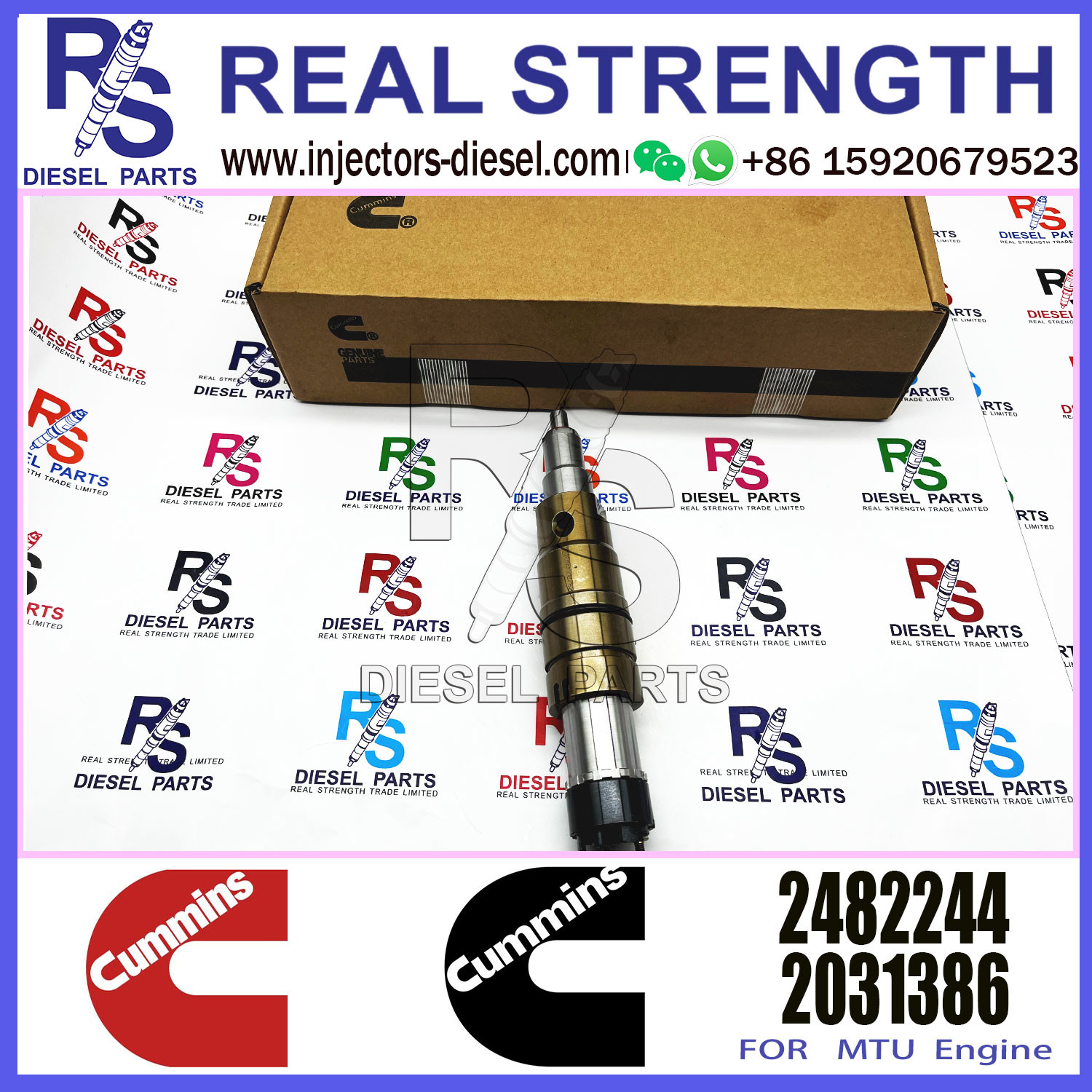Diesel Fuel Injector for DC09 DC13 DC16 Engines 2482244 1948565 2029622 2057401 2086663 2031836