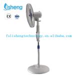 DC Energy Saving Cooling Fan Rechargeable 12V 18 Inch Stand Fan With Timer