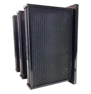 Quality Compact V-Bank Air Filter With Activated Carbon For Industrial Gas And Odor Removal wholesale