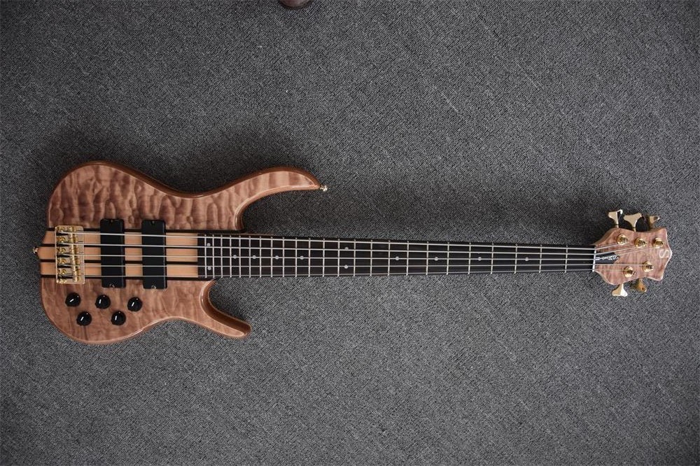 5 string bass guitar Smith bass bass Bolt on neck Custom for buyer with maple neck and black inlay