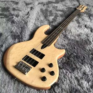 Quality Custom Grand WA Style 4 Strings Electric Guitar Bass in Natural Color wholesale