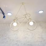 Industrial Pendant Lights Vintage Iron Bicycle Hanglamp For Bar Decor E27 Loft