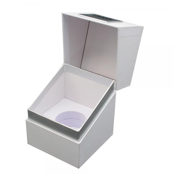 Cheap Custom Logo White Rigid Paper Luxury Candle Jar Packaging Boxes With Foam Insert for sale