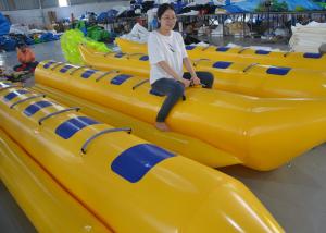 Quality Customized Triple Welding Inflatable Water Toys / Blow Up Double Banana Boat wholesale
