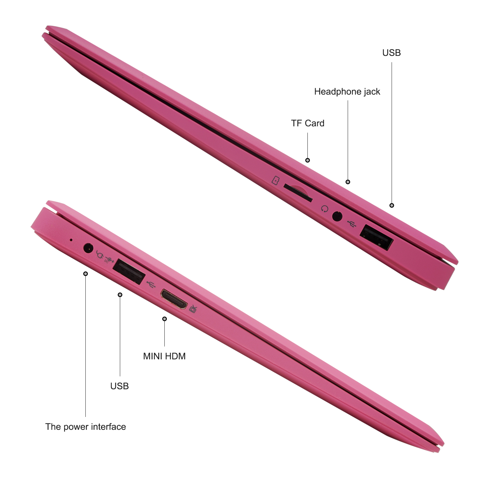 4GB RAM 128GB ROM Android Laptop Computer Quad Core 5000mAh Battery Kids Laptop