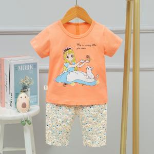 Quality Children'S Home Girls Summer Pajamas Shorts Blonde Girl Korean wholesale