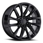 Escalade 12 Gloss Black All Season Tires Wheels Rims Escalade EXT ESV 20"