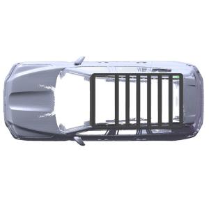 Quality 4x4 Vehicle Exterior Accessories Aluminum Roof Rack with High- and Powder Coating Surface wholesale