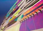 Laminated Dichroic Film Glass 6mm Customized Design