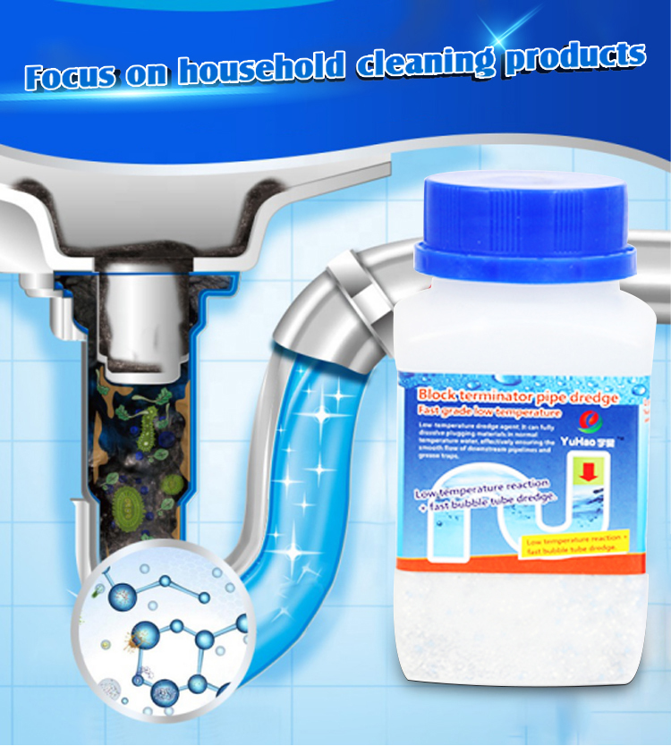 Deodorization 268g Pipe Blockage Blocked Drain Cleaners 57*57*120mm