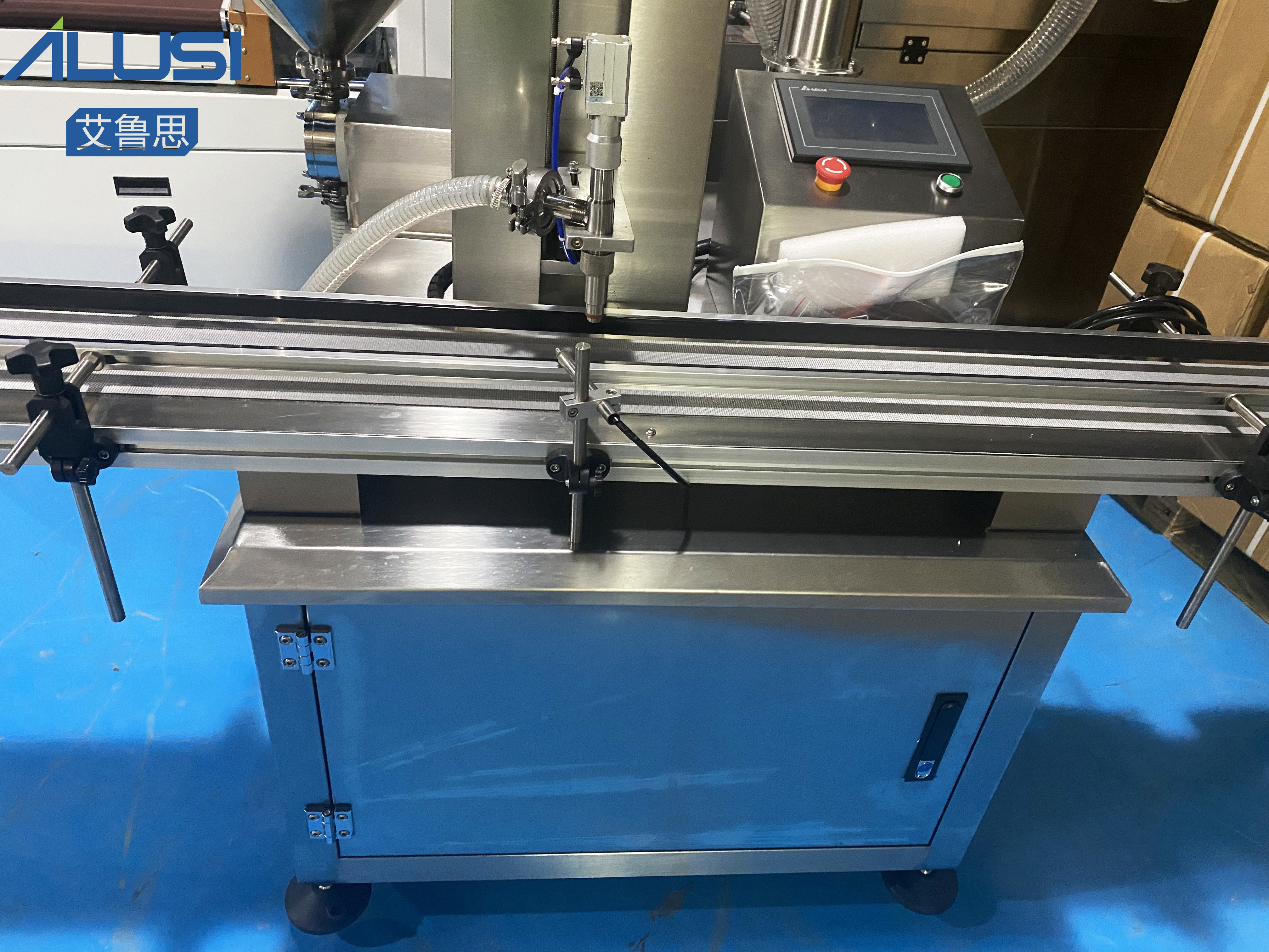 30-60 Bottles/Min Single Head Cream Lotion Filling Machine With Heating