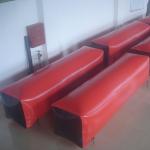 Red 0.6mm PVC Tarpaulin Inflatable Paintball Bunker