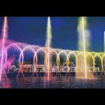 Large Outdoor Water Fountains 3D Digital Swing Nozzle