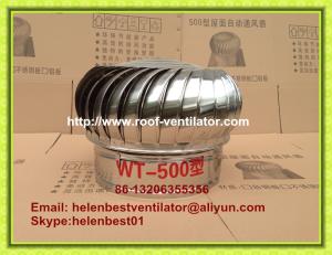 Quality 500mm roof turbine ventilator for workshop stainless steel wholesale