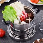 Hot Selling Household Stainless Steel Ramen Soup Pot Portable Cooking Pot Spirit