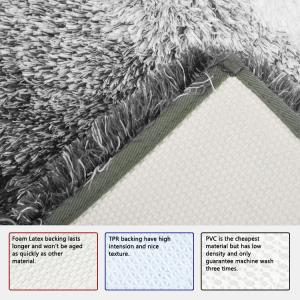 Quality Home Use Anti Slip Shower Mat Tufted Microfiber Bathroom Rugs Easy Clean wholesale