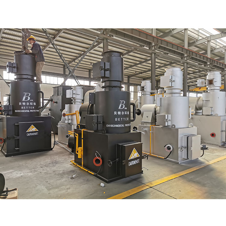 Video Outgoing Inspection Medical Waste Incinerator For Solid Waste Treatment
