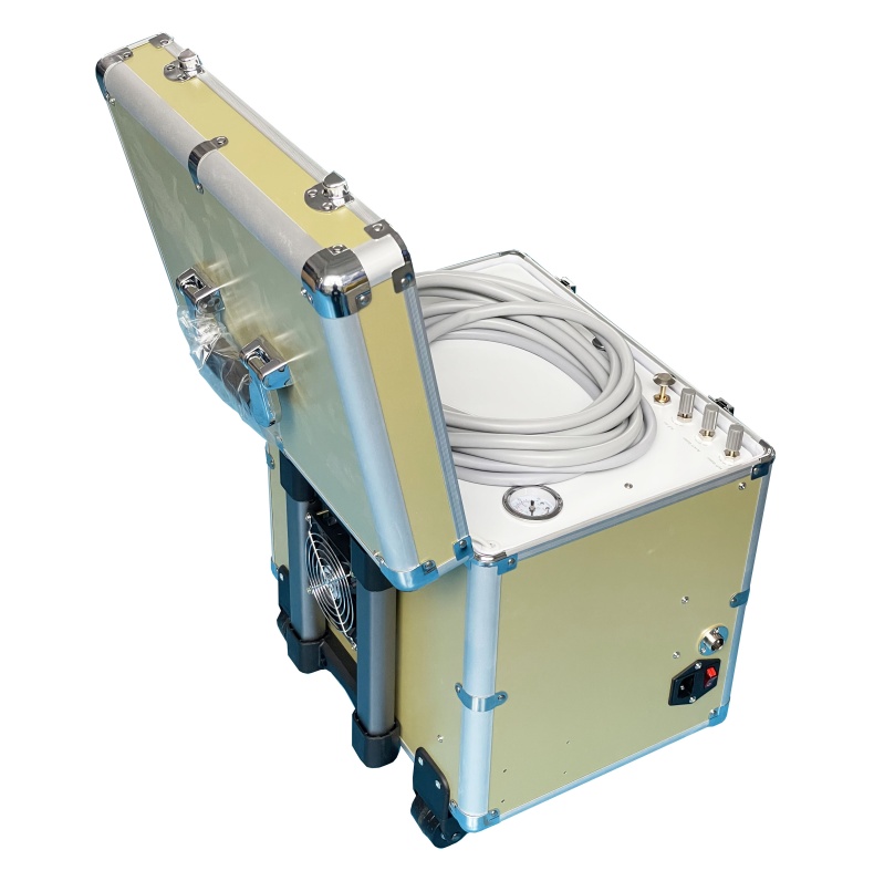 Vet Use Portable Dental Unit Luggage Style Pets Dental Treatment Machine With Air Compressor