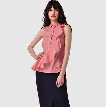 Wholesale 2019 new arrivals women crop top knit tshirt