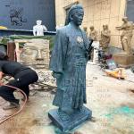Bronze Life Size Japanese Samurai Hijikata Toshizo Sculpture Metal Warrior