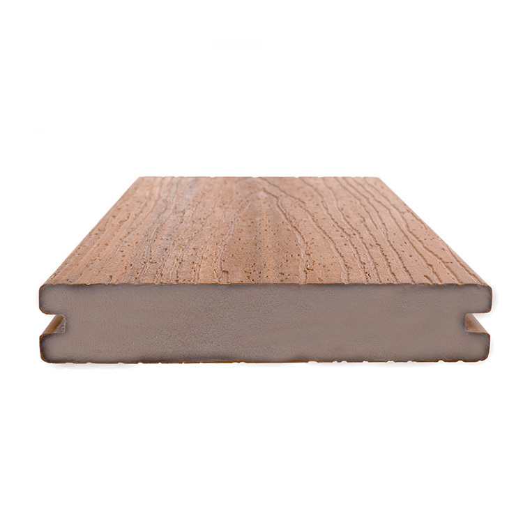 4m Length Wood Texture Optional Composite PVC/WPC Balcony Floor Covering for Outdoor