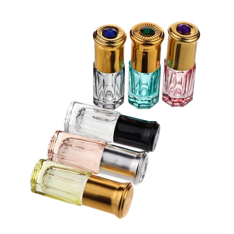 ‌Custom Colored Small Glass Roller Bottles 3ml 6ml 10ml With Metal Plastic Ball‌ For Perfume & Aromatherapy‌