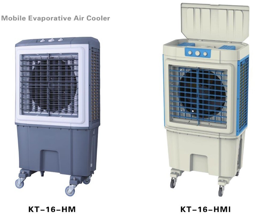 CB CE Energy Saving Mobile Evaporative Air Cooler For Industrial / Domestic Use