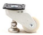 Aluminum Alloy Body PA6 Swivel Universal Caster Wheels 800kg With Flange Brake