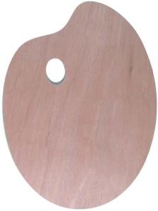 Quality Recycled Wooden Artist Palette For Acrylic Painting , Painter'S Palette Oil Painting Tools wholesale