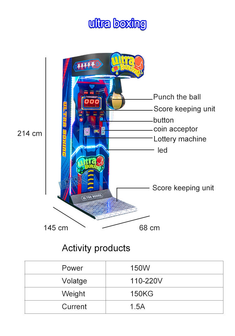 Amusement Boxing Punch Machine Arcade Punching Machine Outdoor Ultimate Big Punch Boxing Game Machine