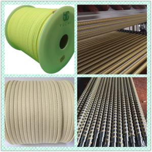 Quality 100% kevlar Braided aramid yarn ropes for glass tempering machine oven wholesale