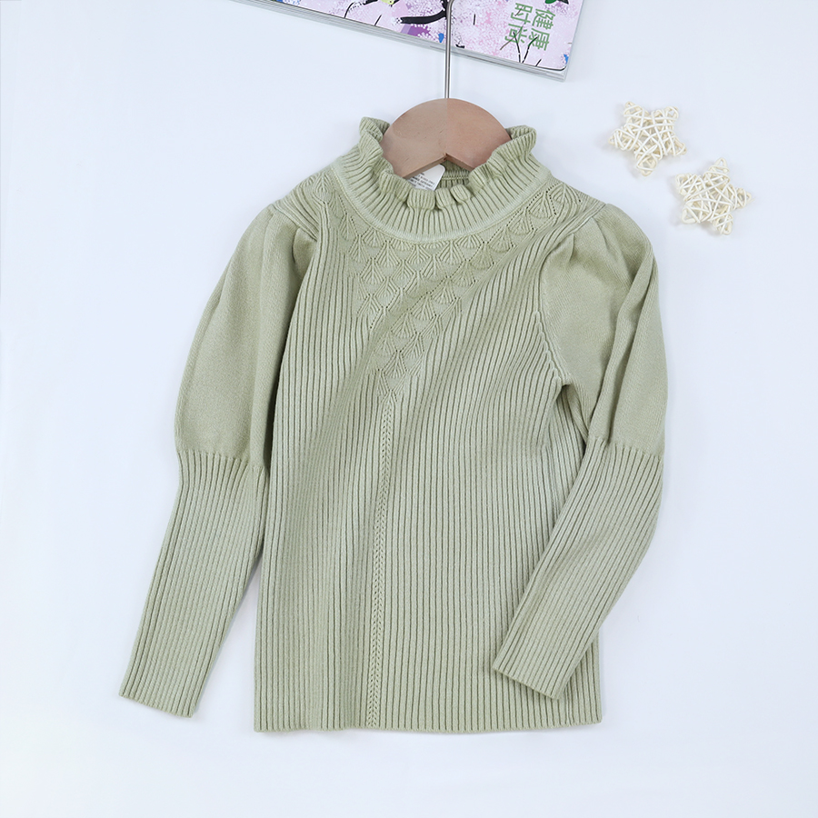 Wholesale Girl Sweater Warm Kids Pullover Top knitted sweater Girl's Sweaters Winter Clothes For Kids