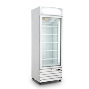 Quality Upright Glass Door Freezer Supermarket 400L Single Door Ice Cream Display Freezer wholesale
