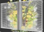 Glass Advertising Led Display Screen Ultra Thin Light Weight For Buildings
