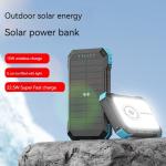 Quick Charge Support Waterproof 20000mah Solar Panel Power Bank for Outdoor