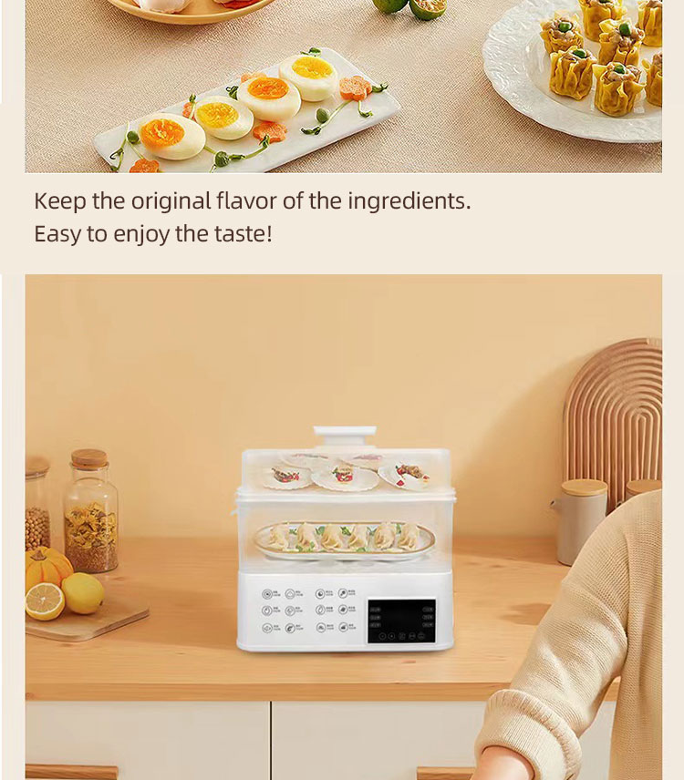 Factory Directly Smart Egg Boiler Food Steamer Multi-functional Home Use Egg Cooker Steamer Pot