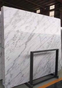Quality Decorative White Carrara Marble Tile , White Marble Kitchen Countertops wholesale