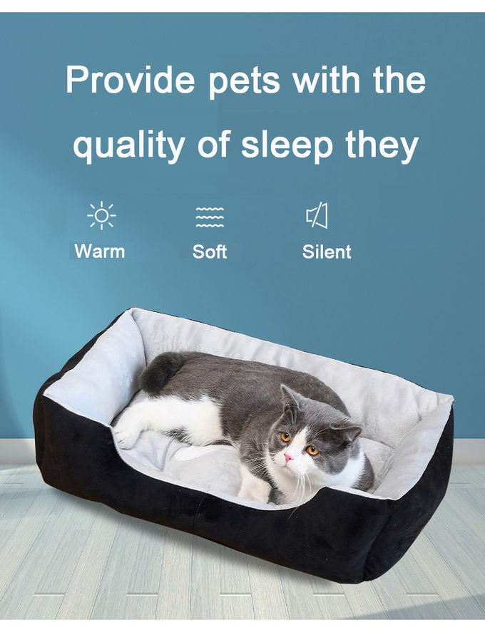 Custom Dual Purpose Rectangle Calming Dog Bed Breathable Washable Dog Mattress