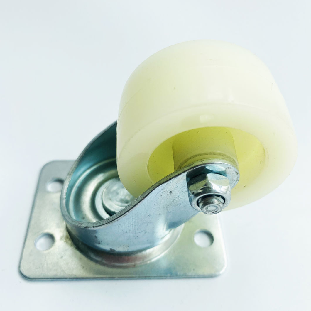30-60kg 1.5inch to 3inch Light Duty Furniture Plate Fat Nylon Castor