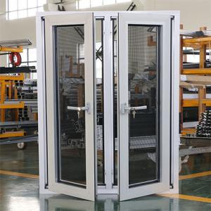 Quality 6063 T5 T6 Aluminium Casement Window With Security Wire Mesh wholesale