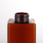 Clear Cosmetic Lotion Bottle , 41mm Square Lotion Pump Bottles