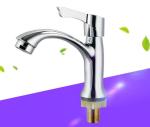 Ergonomic Single Cold Water Basin Tap Deck Mounted In Chrome